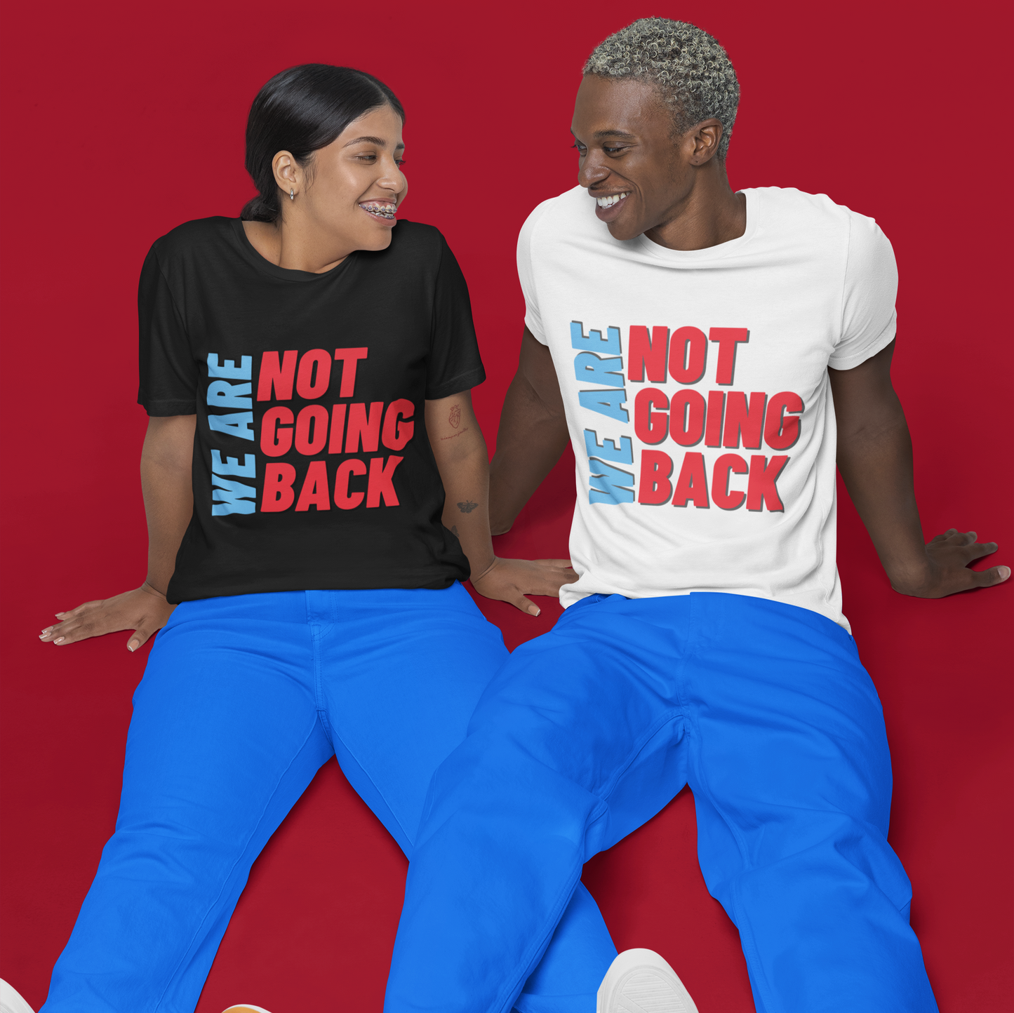 We are Not Going Back Kamala Harris Tim Walz Unisex t-shirt
