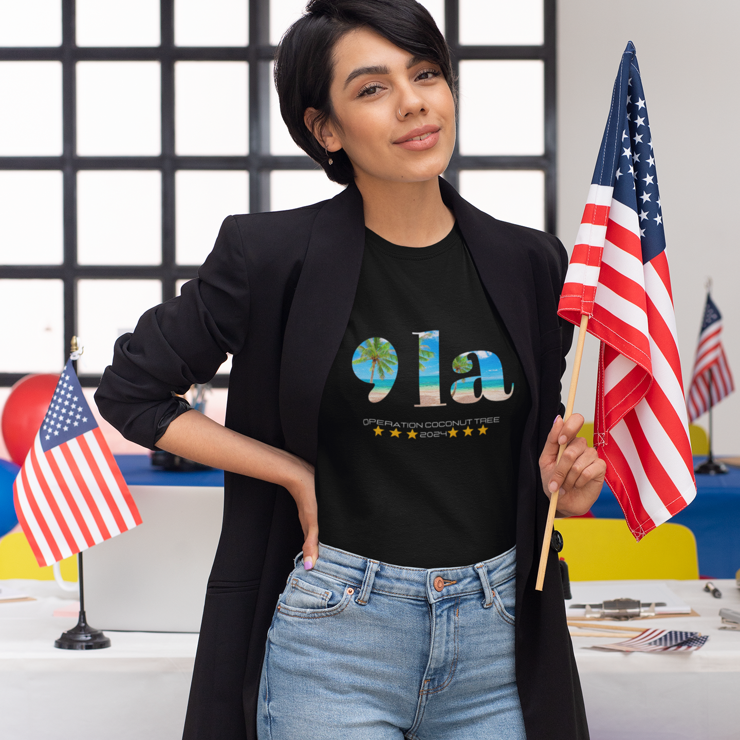 Comma la Operation Coconut Unisex t-shirt, Kamala Harris for president, voter election t-shirt