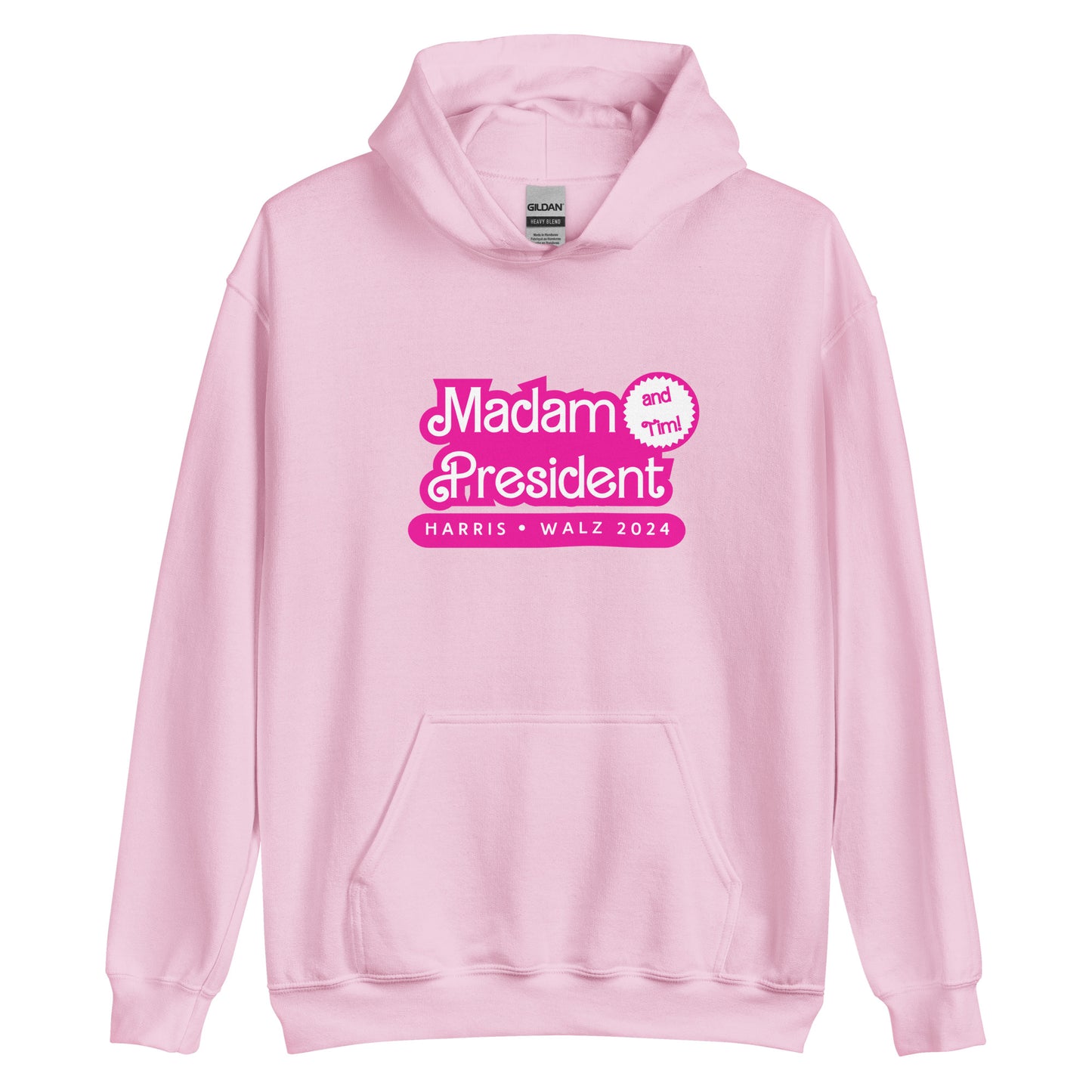 Madam President Unisex Hoodie Kamala Harris and Tim Walz