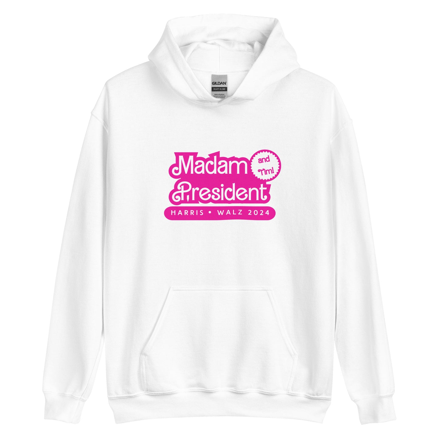 Madam President Unisex Hoodie Kamala Harris and Tim Walz