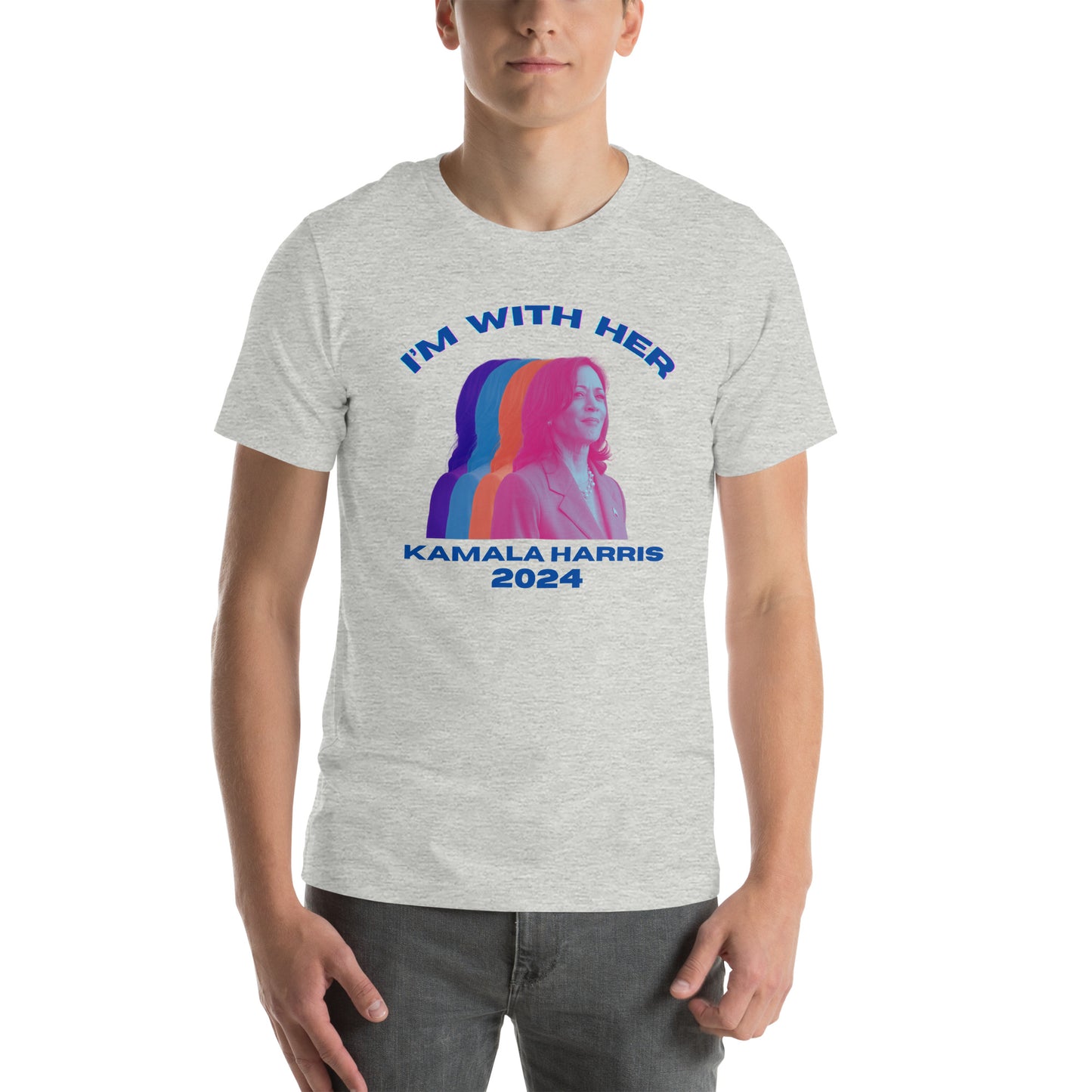 Kamala Harris Multicolor I'm WIth Her Unisex t-shirt