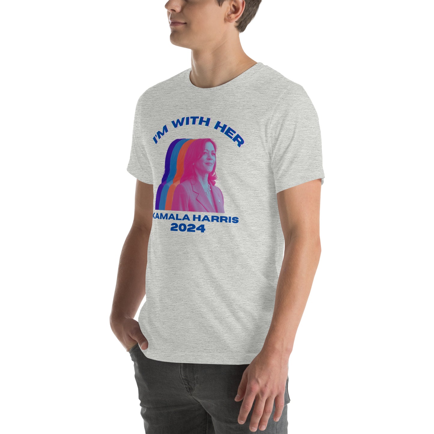 Kamala Harris Multicolor I'm WIth Her Unisex t-shirt