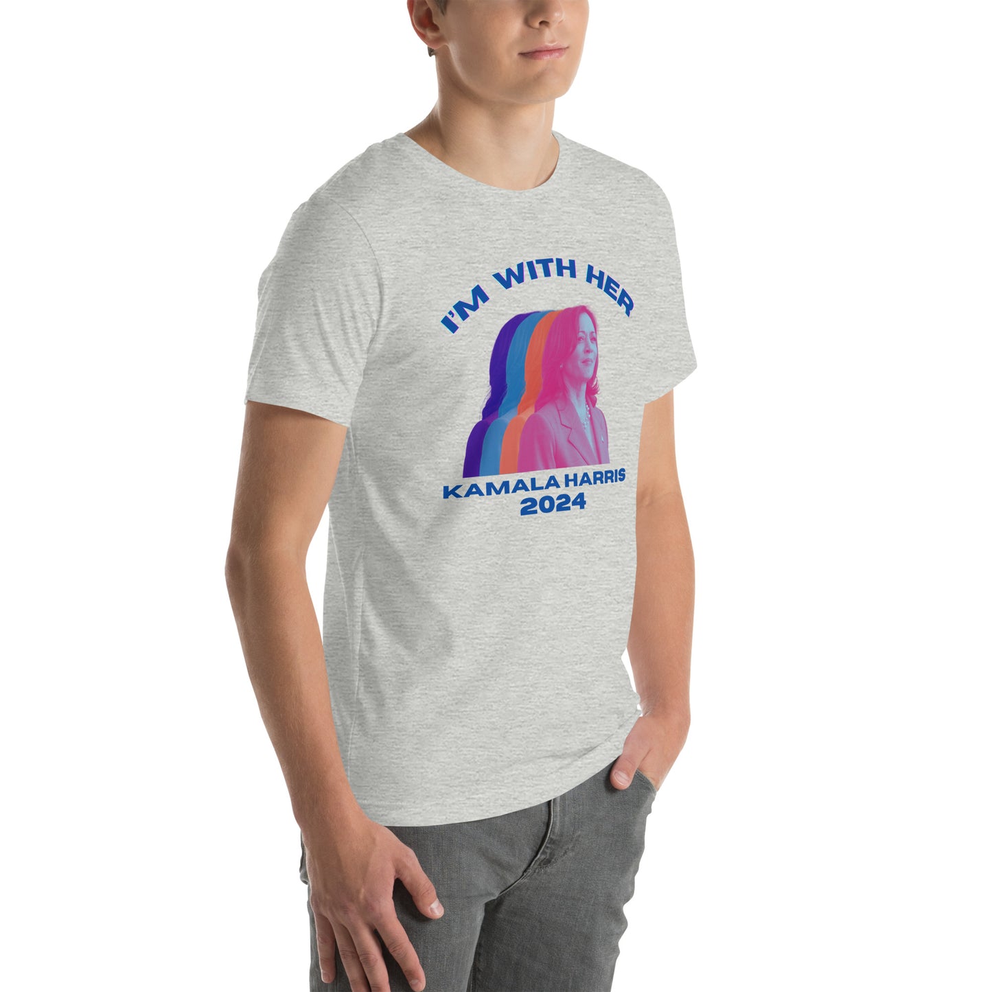 Kamala Harris Multicolor I'm WIth Her Unisex t-shirt