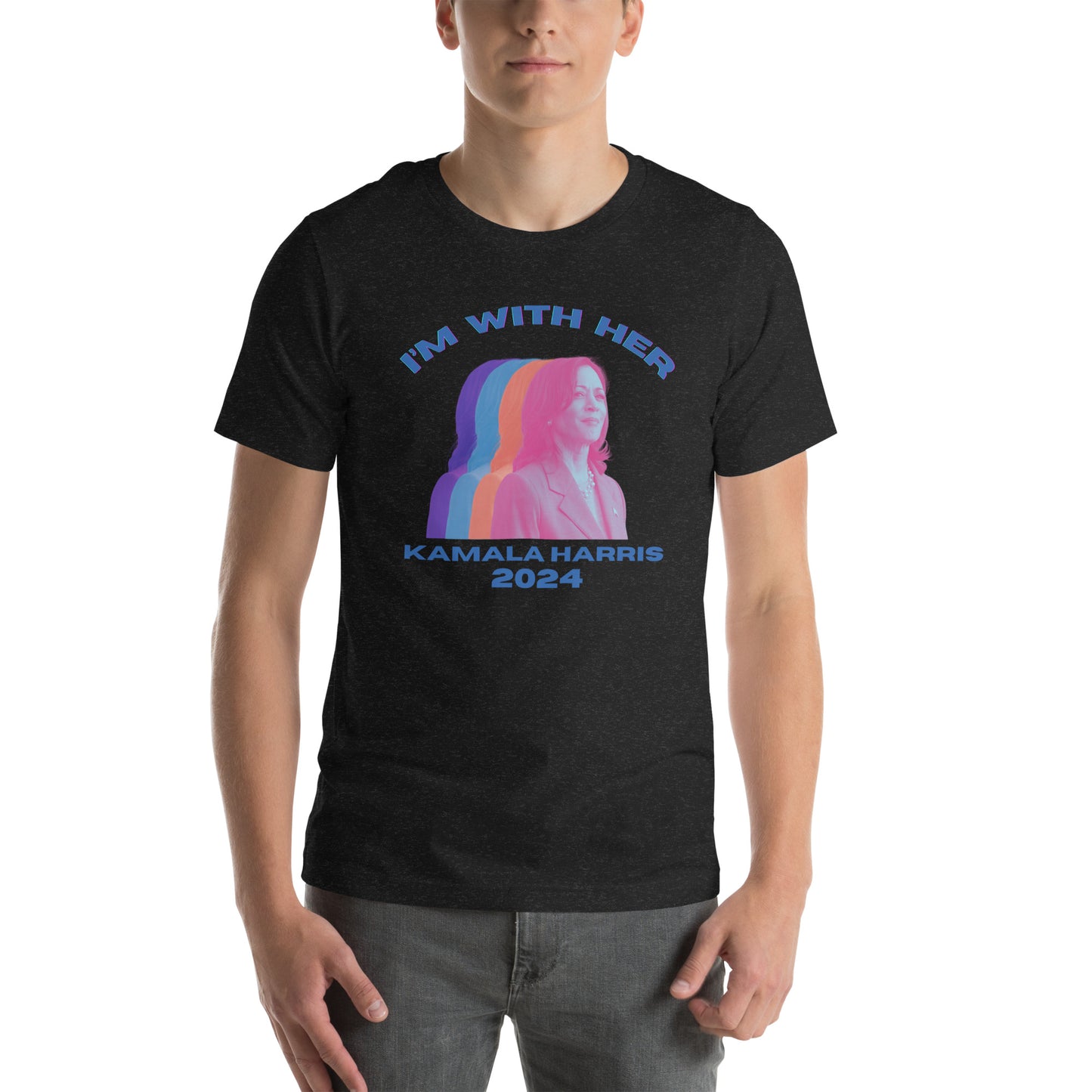 Kamala Harris Multicolor I'm WIth Her Unisex t-shirt