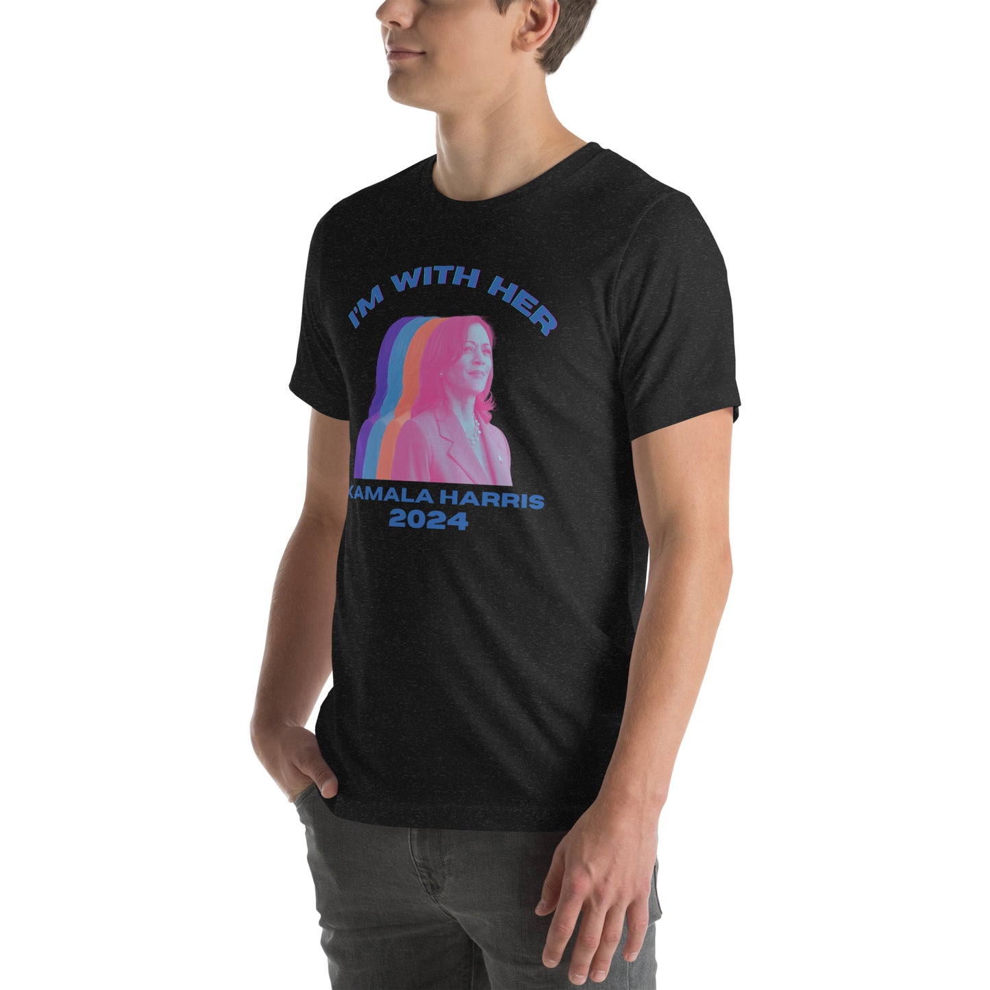 Kamala Harris Multicolor I'm WIth Her Unisex t-shirt