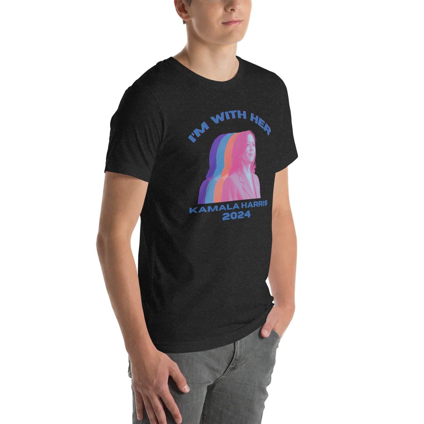 Kamala Harris Multicolor I'm WIth Her Unisex t-shirt