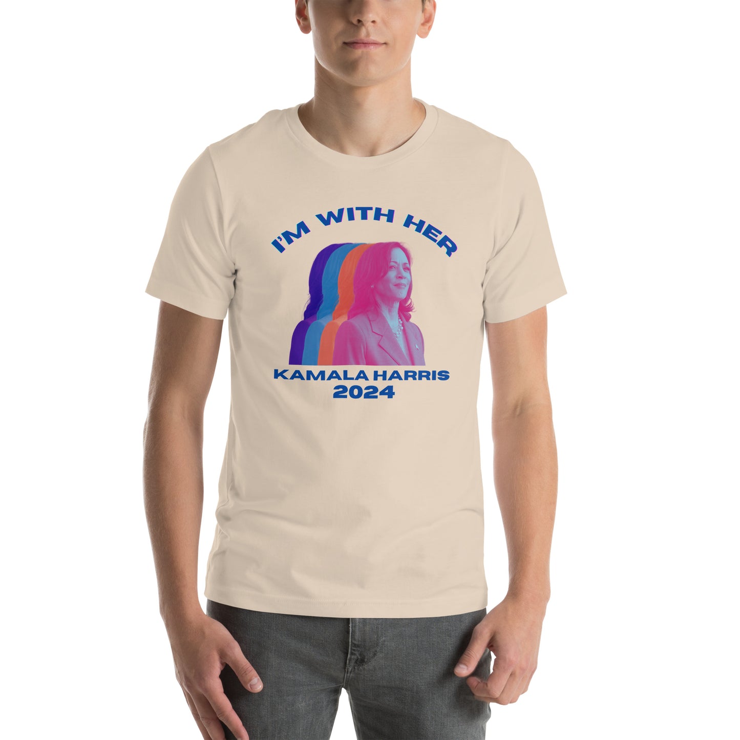 Kamala Harris Multicolor I'm WIth Her Unisex t-shirt