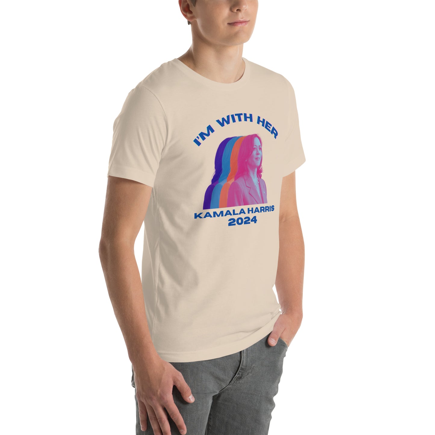 Kamala Harris Multicolor I'm WIth Her Unisex t-shirt