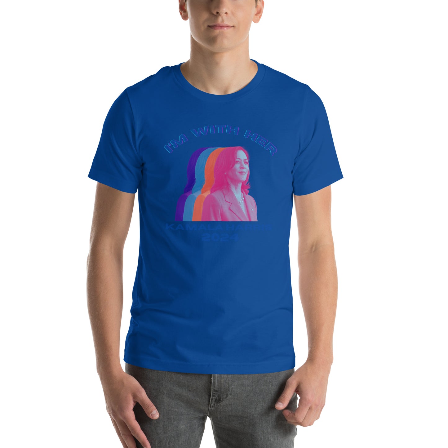 Kamala Harris Multicolor I'm WIth Her Unisex t-shirt