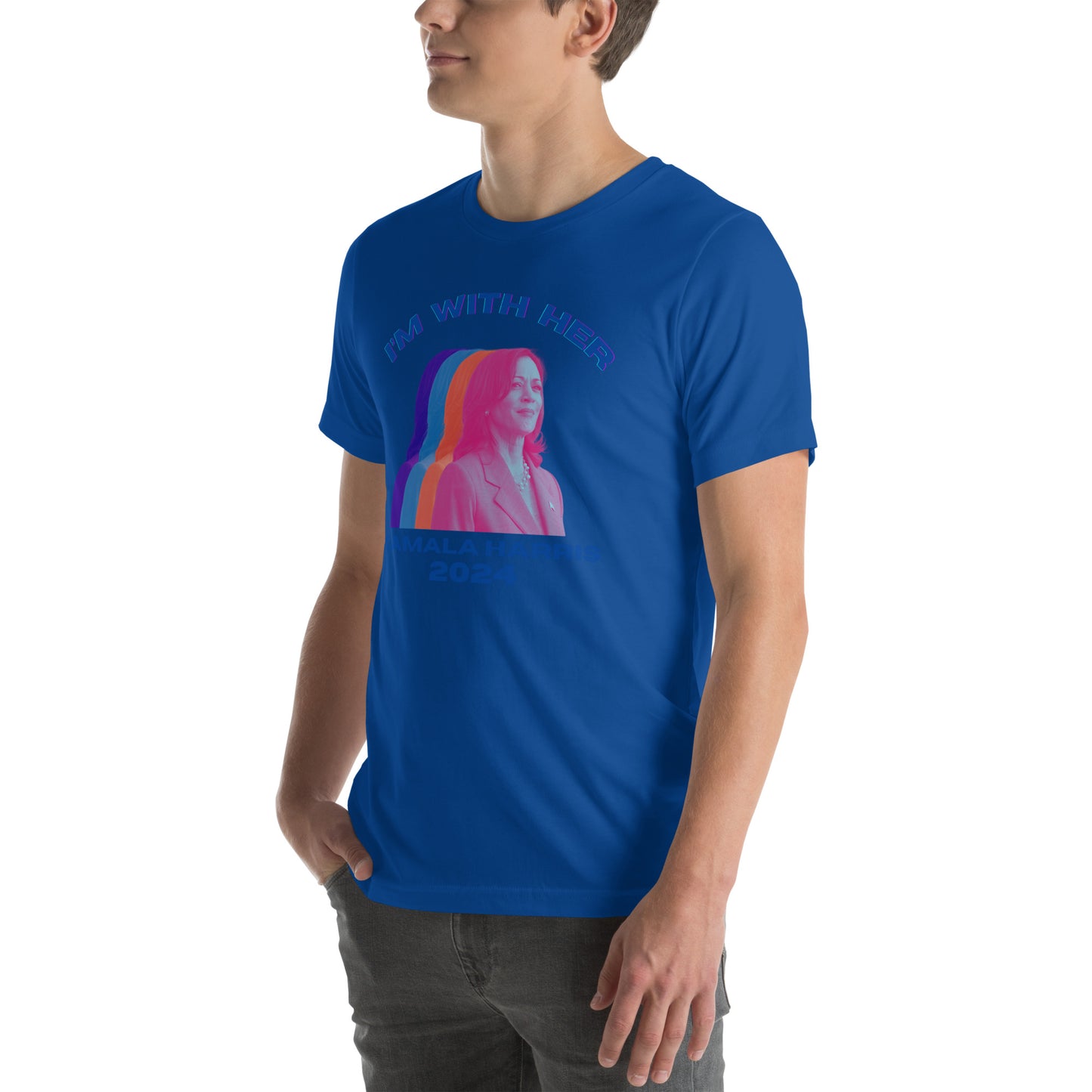 Kamala Harris Multicolor I'm WIth Her Unisex t-shirt