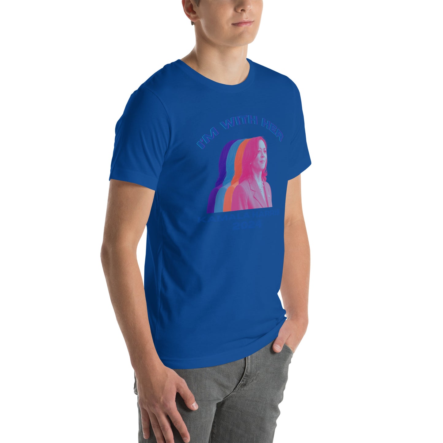Kamala Harris Multicolor I'm WIth Her Unisex t-shirt