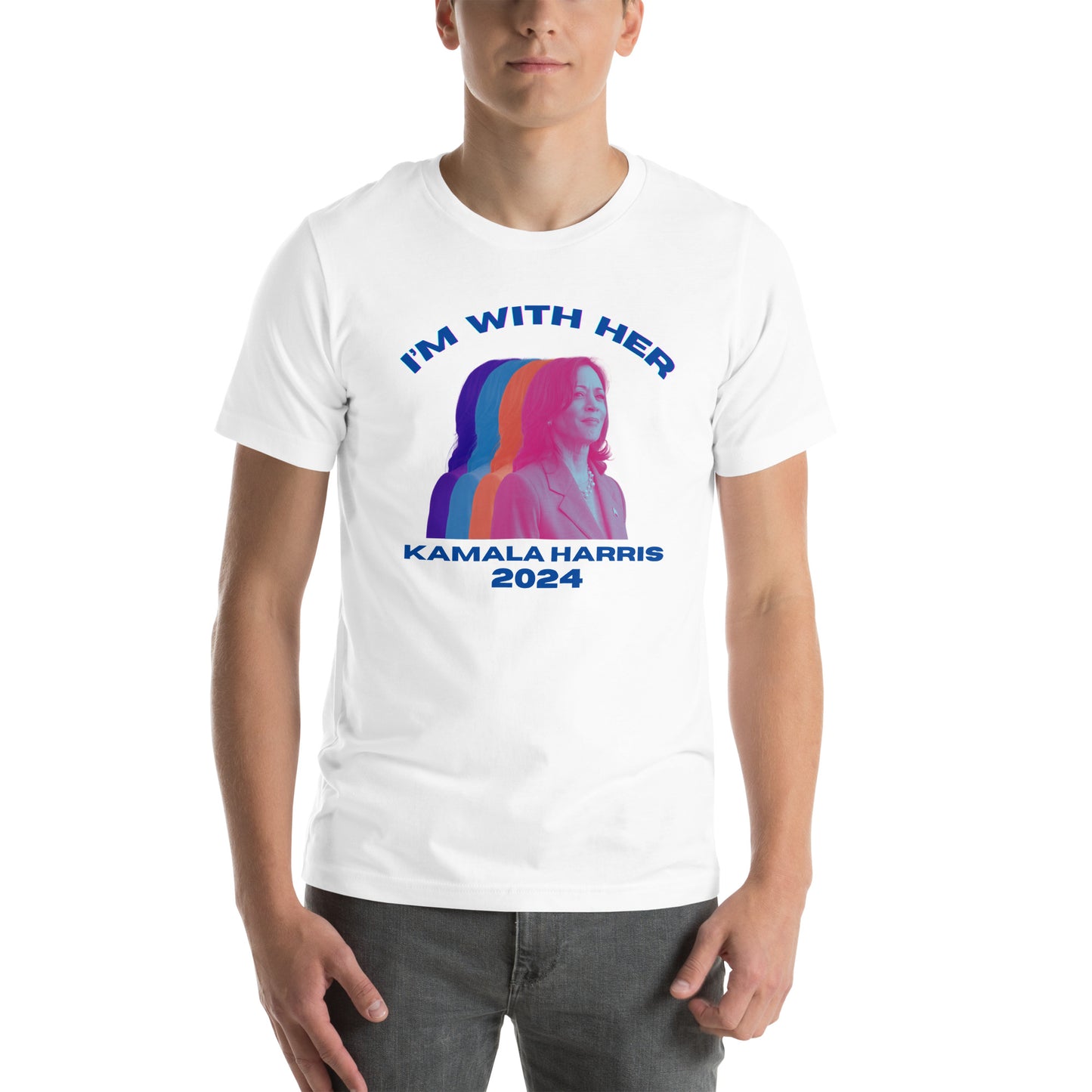 Kamala Harris Multicolor I'm WIth Her Unisex t-shirt