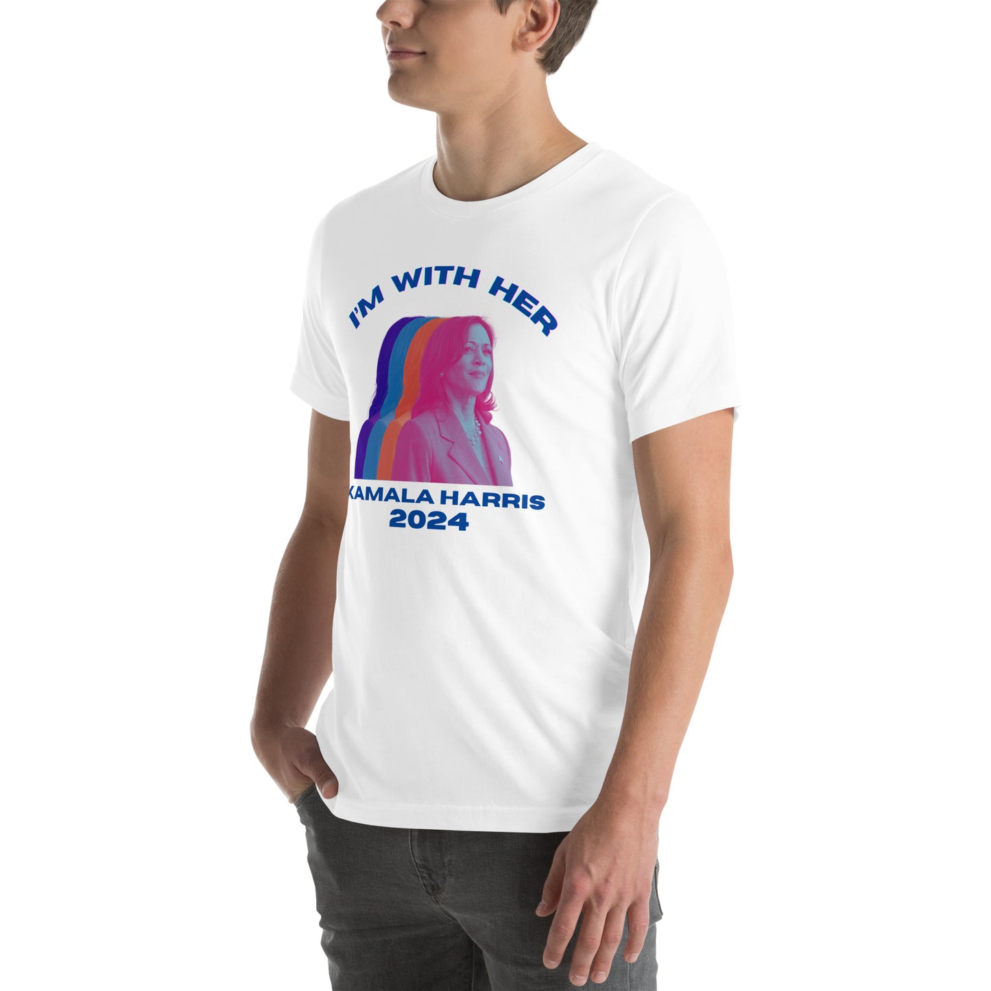 Kamala Harris Multicolor I'm WIth Her Unisex t-shirt