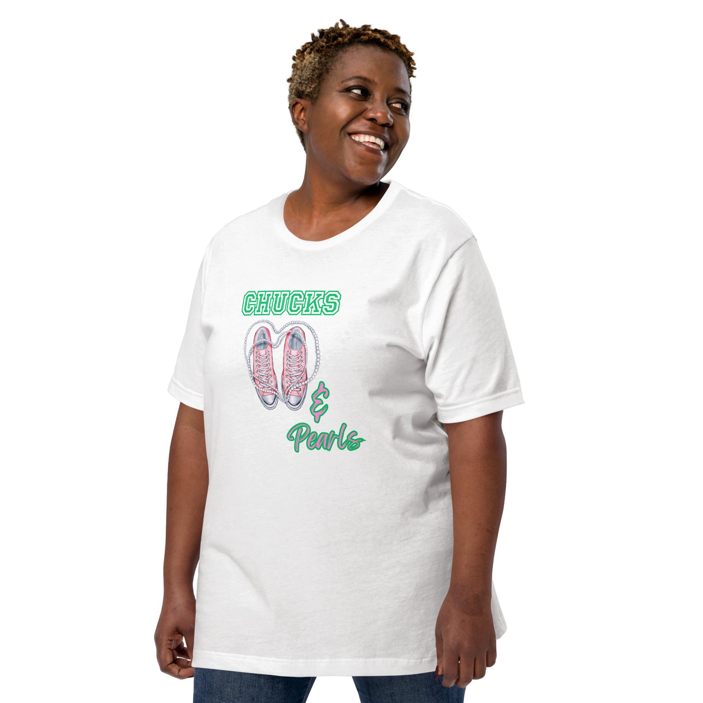 Chucks and Pearls Alpha Kapp Alpha AKA Unisex t-shirt