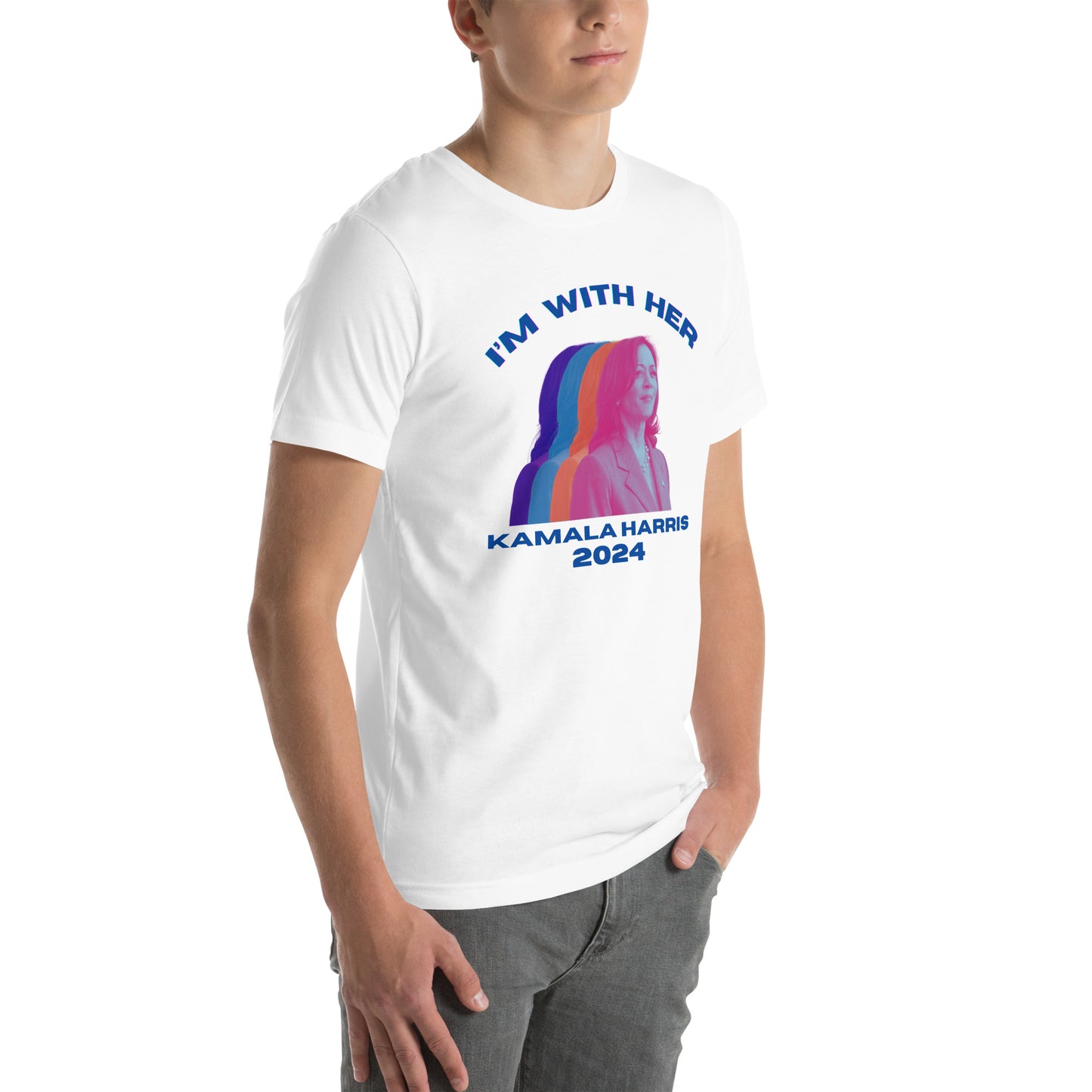 Kamala Harris Multicolor I'm WIth Her Unisex t-shirt