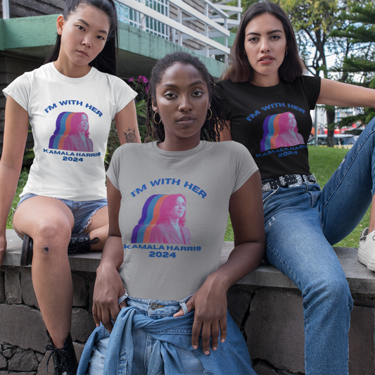 Kamala Harris Multicolor I'm WIth Her Unisex t-shirt