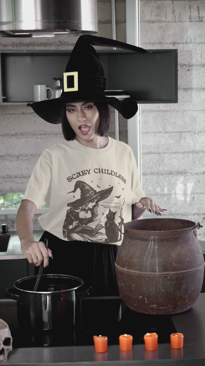 Scary Childless Cat Lady Unisex t-shirt Kamala Harris election tee