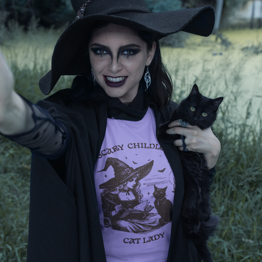 Scary Childless Cat Lady Unisex t-shirt Kamala Harris election tee