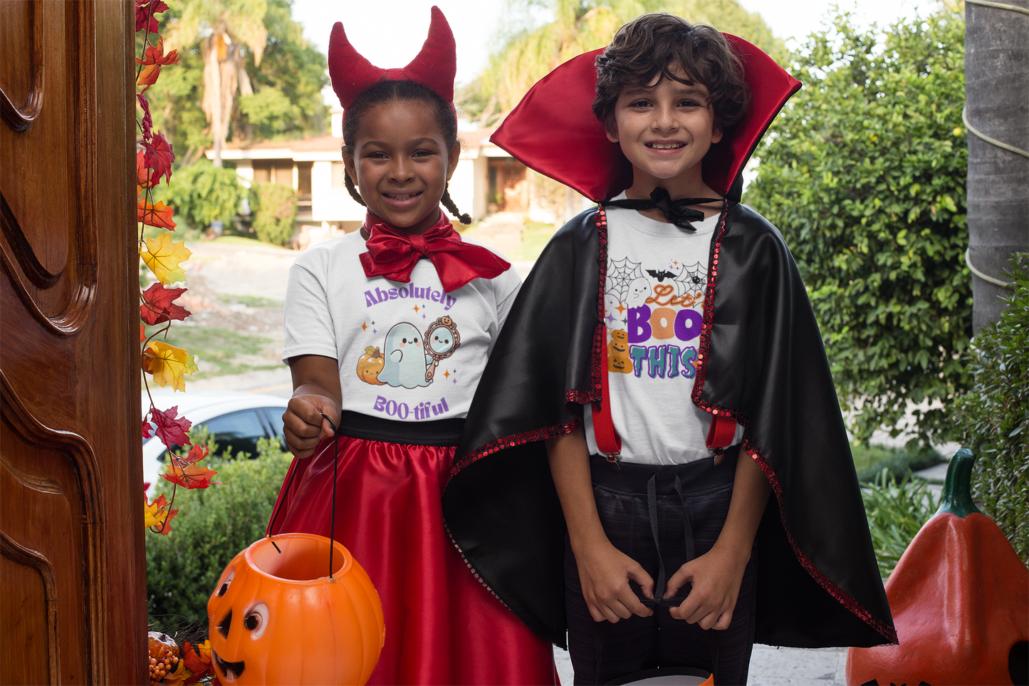 Halloween Let's BOO This Youth classic tee