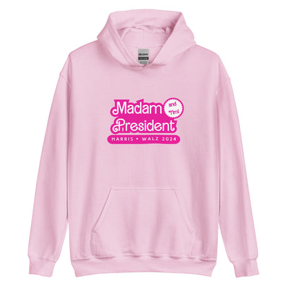 Madam President Unisex Hoodie Kamala Harris and Tim Walz