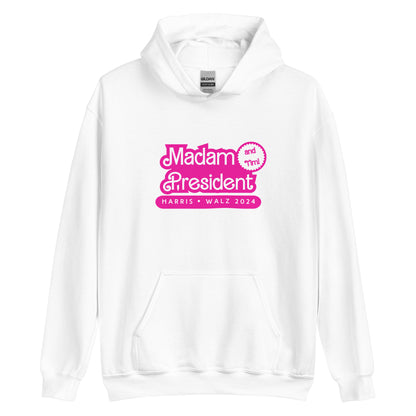 Madam President Unisex Hoodie Kamala Harris and Tim Walz
