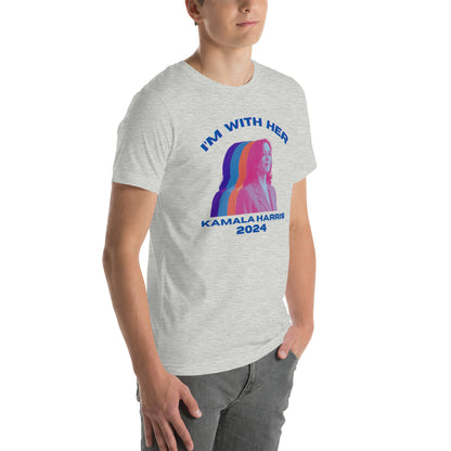 Kamala Harris Multicolor I'm WIth Her Unisex t-shirt