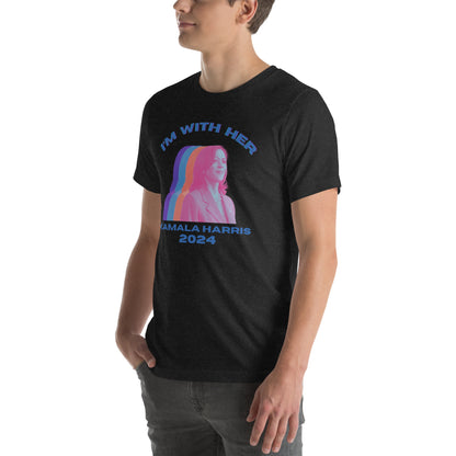 Kamala Harris Multicolor I'm WIth Her Unisex t-shirt