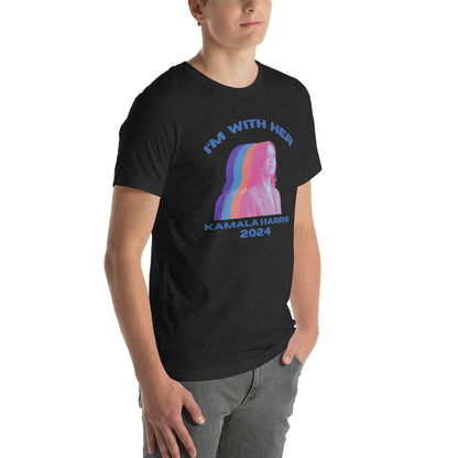 Kamala Harris Multicolor I'm WIth Her Unisex t-shirt