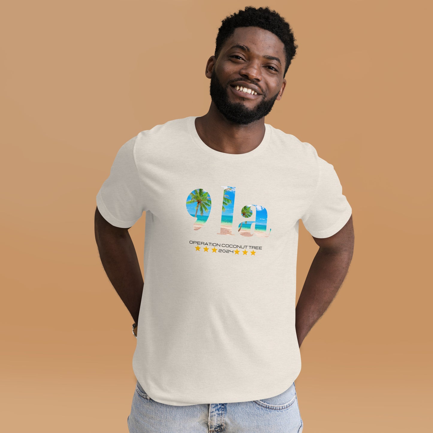 Comma la Operation Coconut Tree 2024 Unisex t-shirt Vote Kamala Harris for President