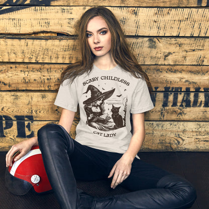 Scary Childless Cat Lady Unisex t-shirt Kamala Harris election tee