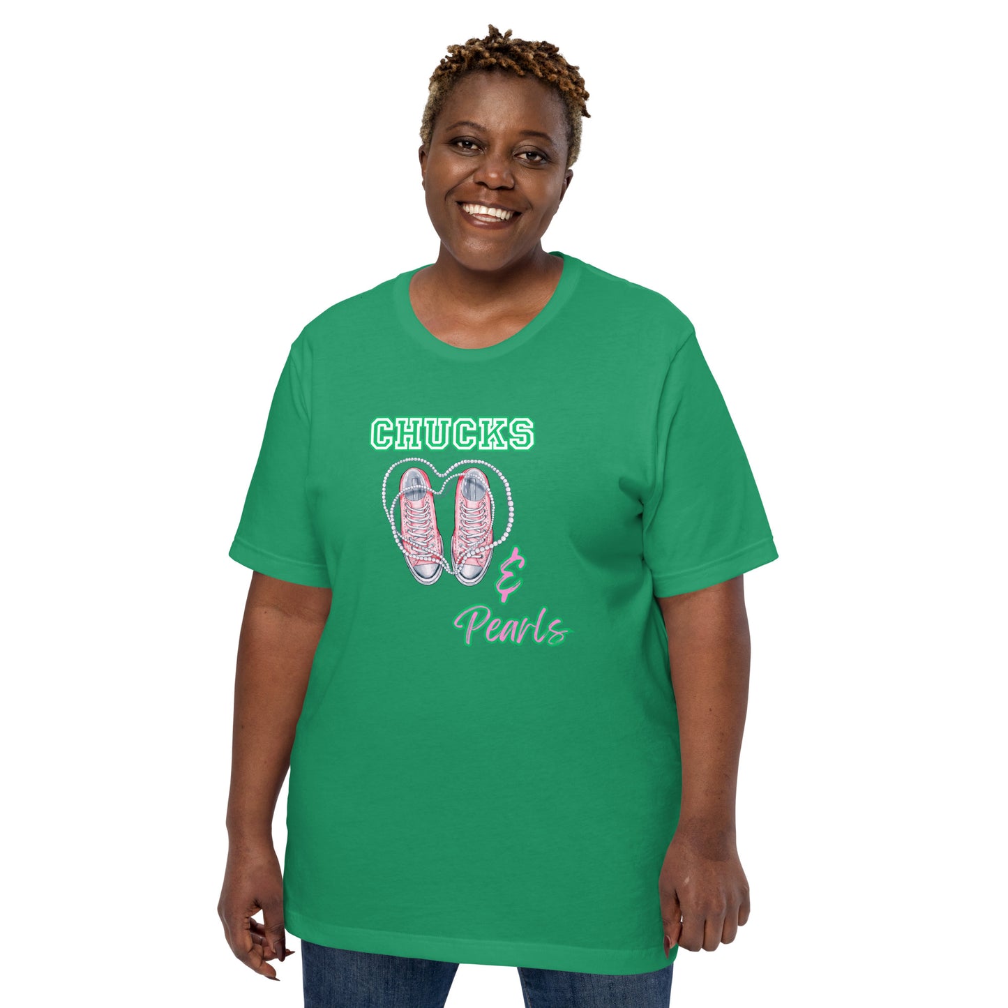 Chucks and Pearls Alpha Kapp Alpha AKA Unisex t-shirt