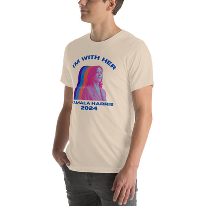 Kamala Harris Multicolor I'm WIth Her Unisex t-shirt