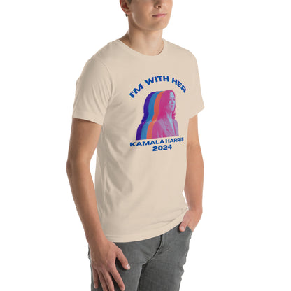 Kamala Harris Multicolor I'm WIth Her Unisex t-shirt