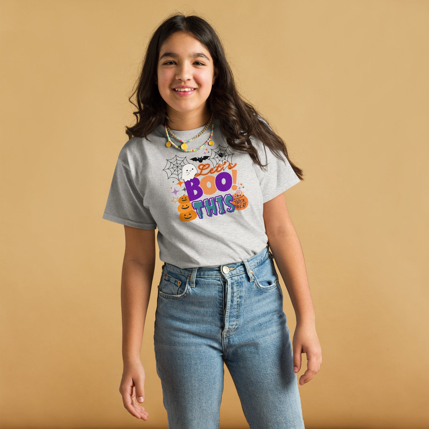 Halloween Let's BOO This Youth classic tee